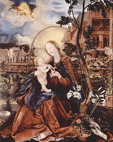 グリューネヴァルト作　聖母とイエス